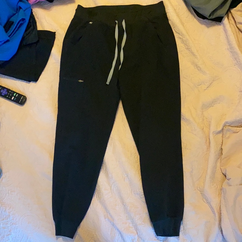 women's Black Zamora - Jogger Scrub Pants